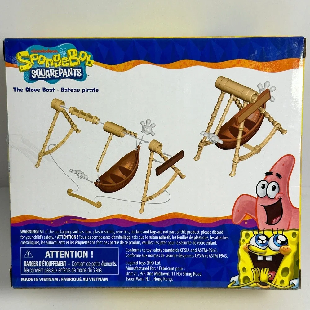 Legend Toys SpongeBob SquarePants The Glove‎ Boat Kids Playset Patrick Star New